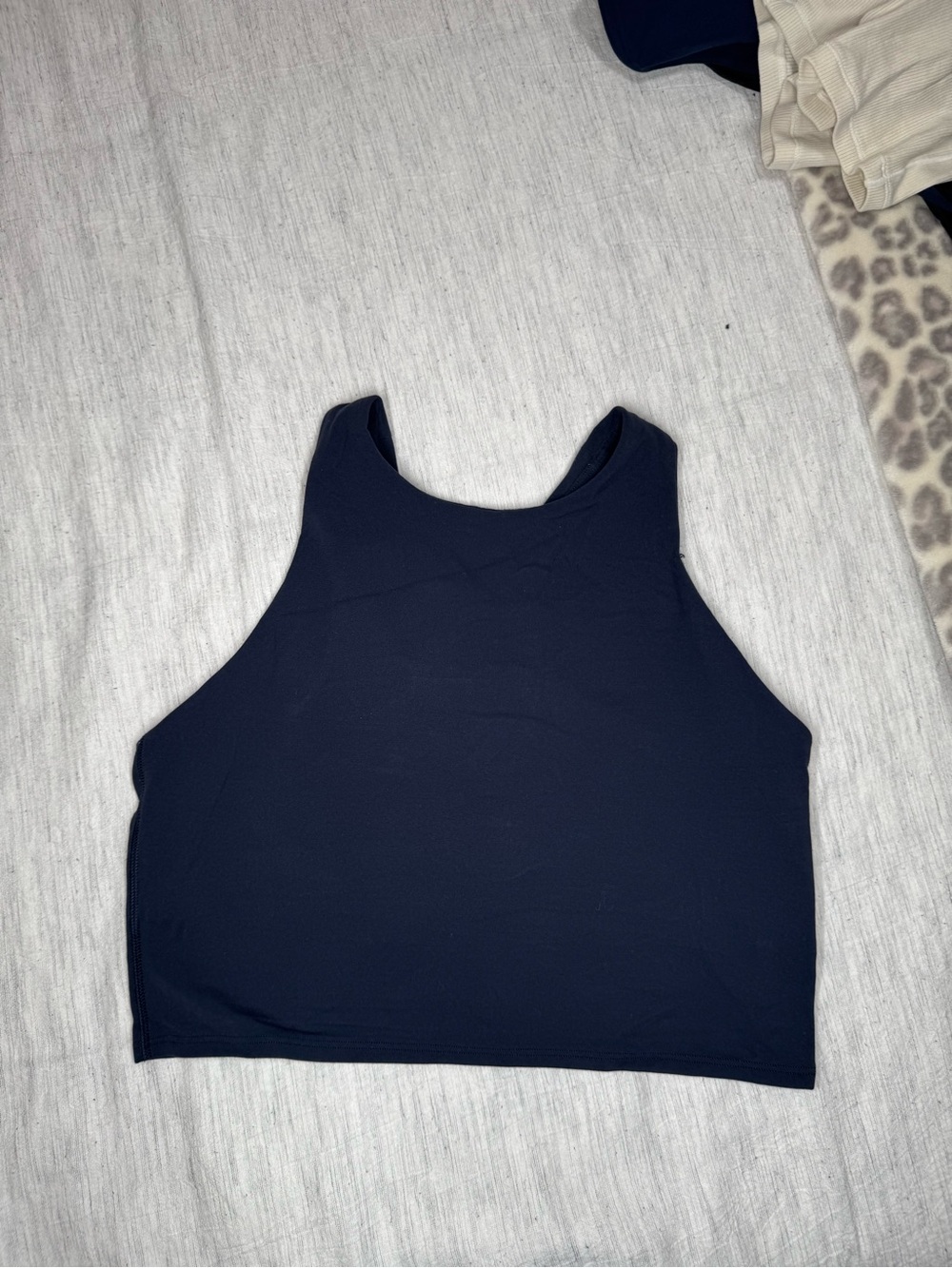 Athleta Navy High Neck Tank (sports bra)
